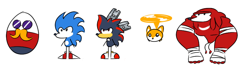 Sonic Cartoon Idea Character Designs