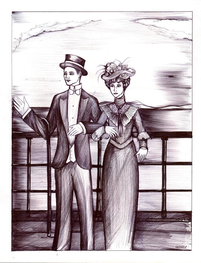 SGP - The edwardian era couple 9h x 7h