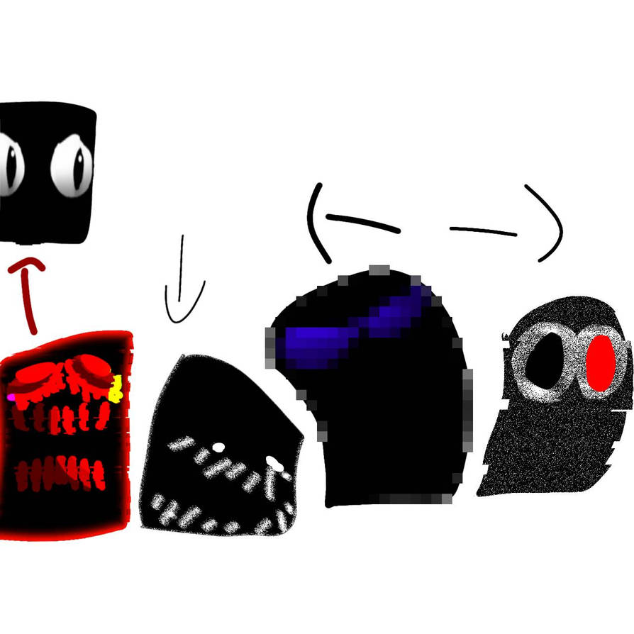 Eyes nextbot and his poses by louisisondevinart on DeviantArt