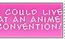 Live at a Con Stamp - Anime