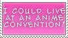 Live at a Con Stamp - Anime by Gokulover4ever