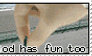 God Has Fun Too Stamp