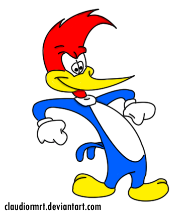 Paiting Woody Woodpecker