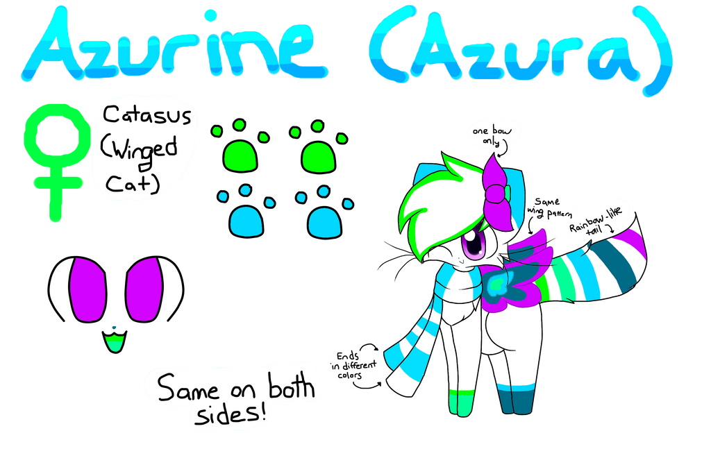 (REDO!) Azurine Reference sheet by ChocolateSkittlez on DeviantArt