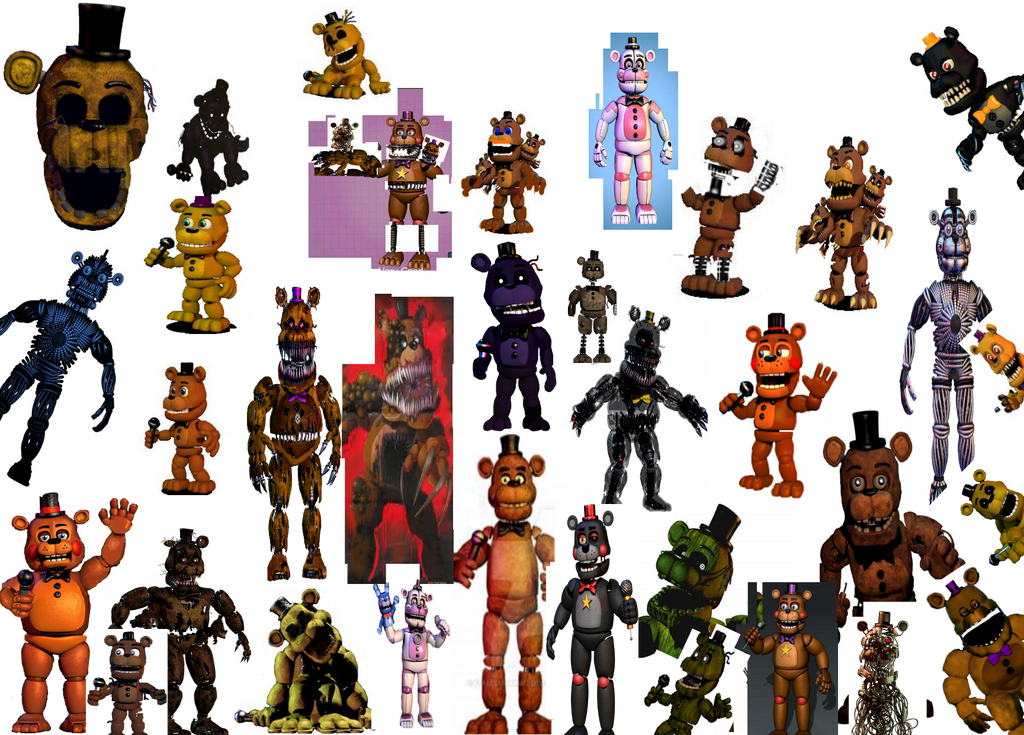 All Freddys By Popgoesthespringtrap On DeviantArt