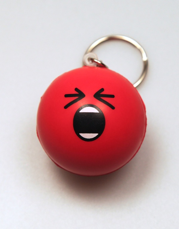 :rage: Stress Ball Keychain