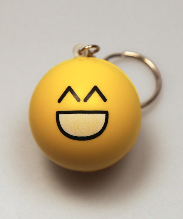 :D Stress Ball Keychain