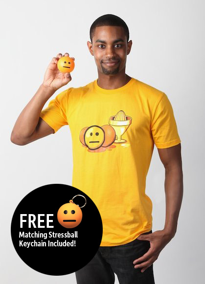 Blank Face Emoticon T-Shirt (Men's)