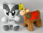 Fella and Llama Plushie Set by deviantWEAR