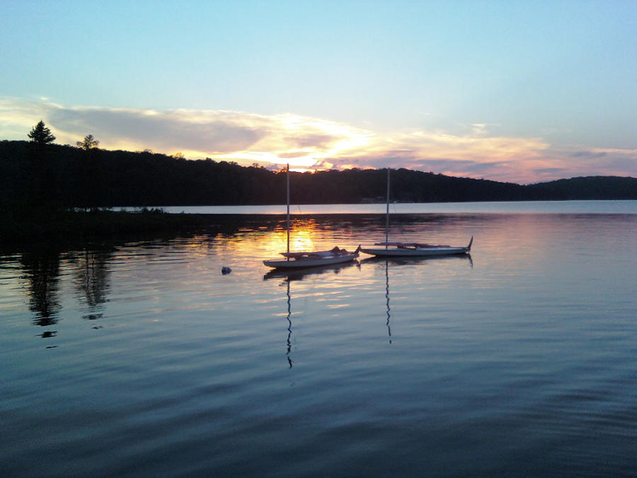 Summer sunset on the Lake 1