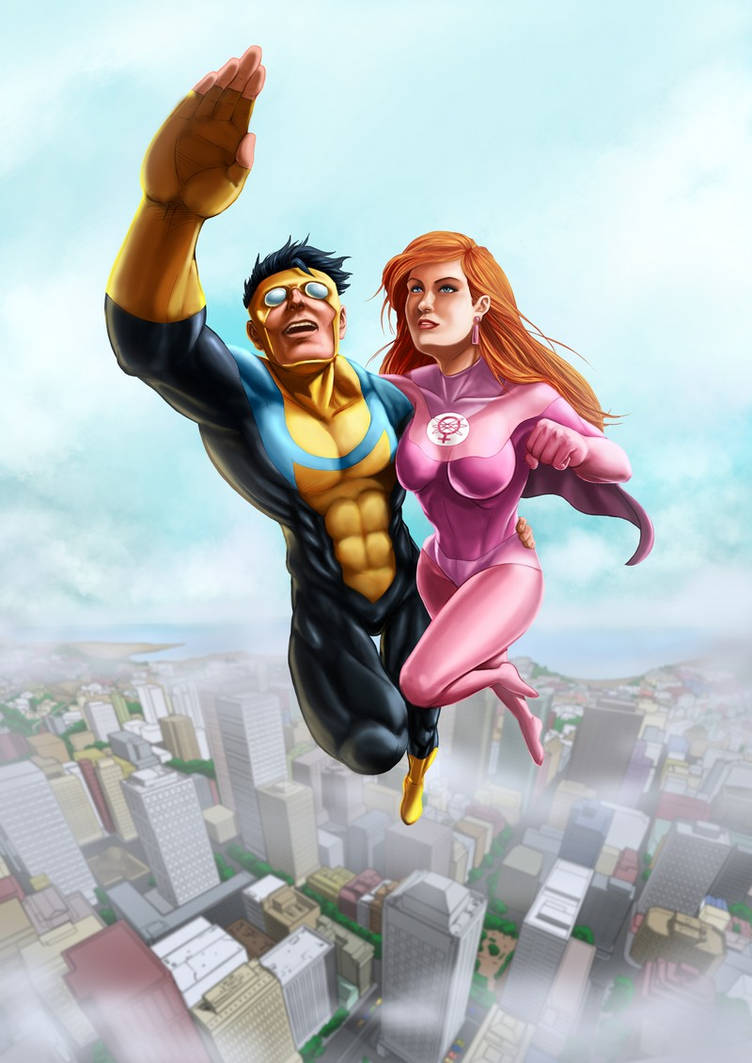 Invincible and AtomEve by Choppic on DeviantArt