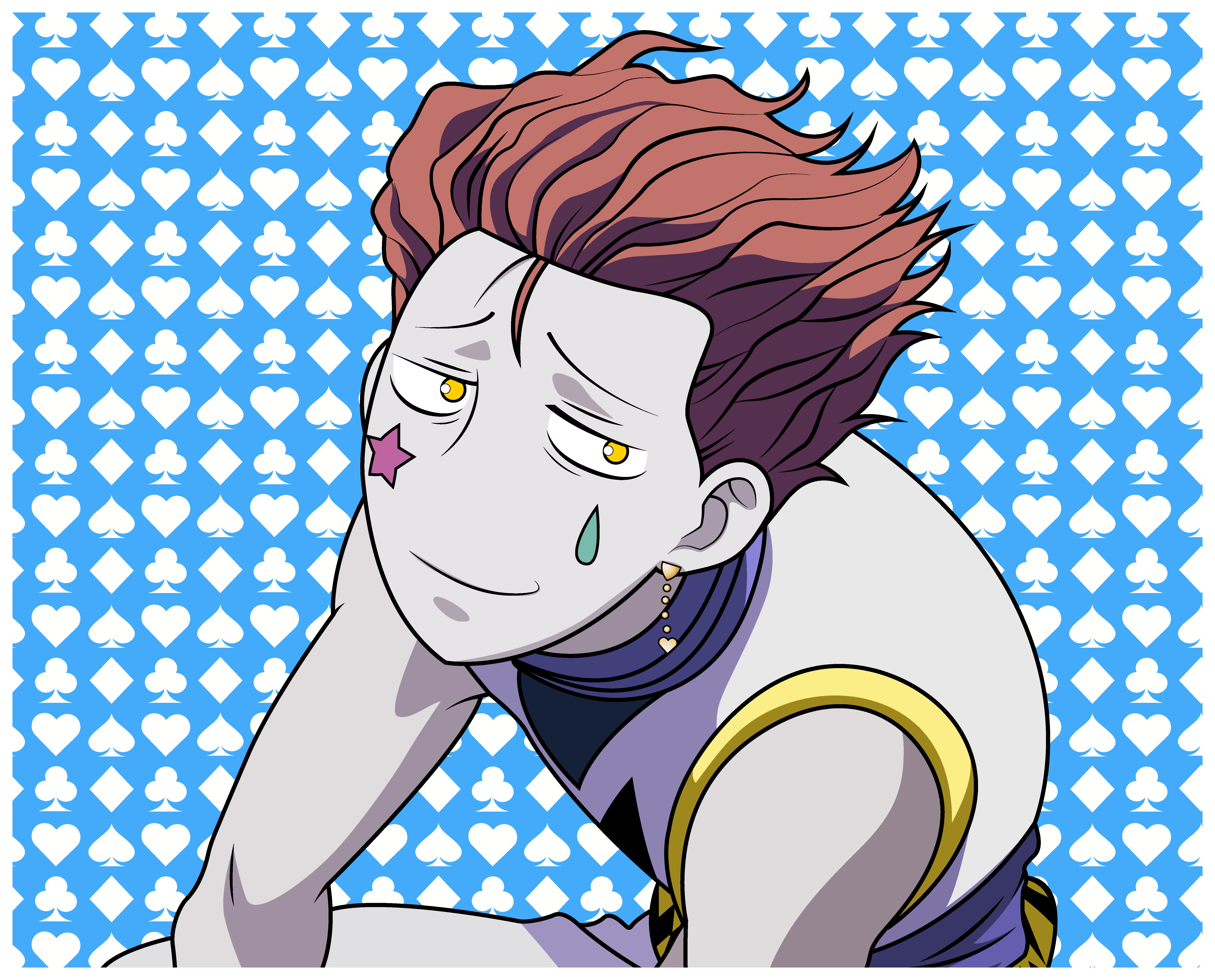 Hisoka doodle 3 by invisibleninja12 on deviantart. 