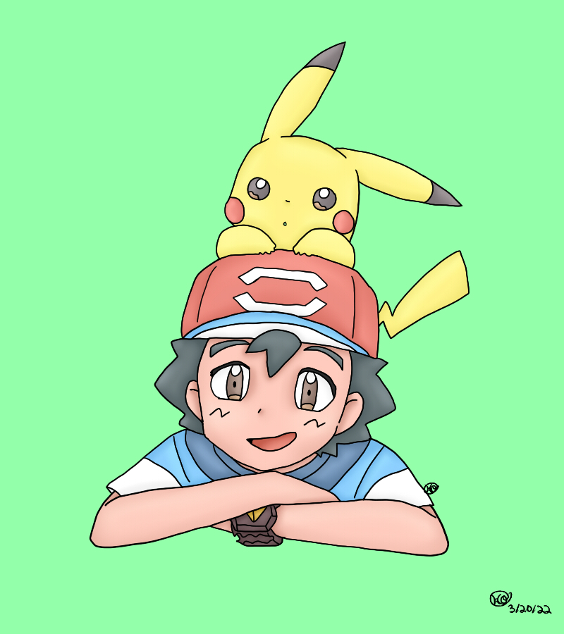 Ash & Pikachu - Desenho de rikaru12 - Gartic