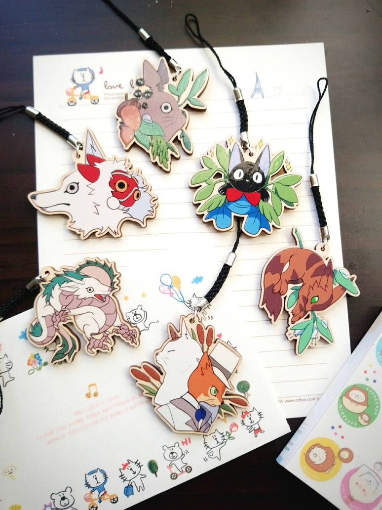 Wooden Ghibli Charms By Sleevedraw On DeviantArt wooden-ghibli-charms-by-sleevedraw-on-deviantart