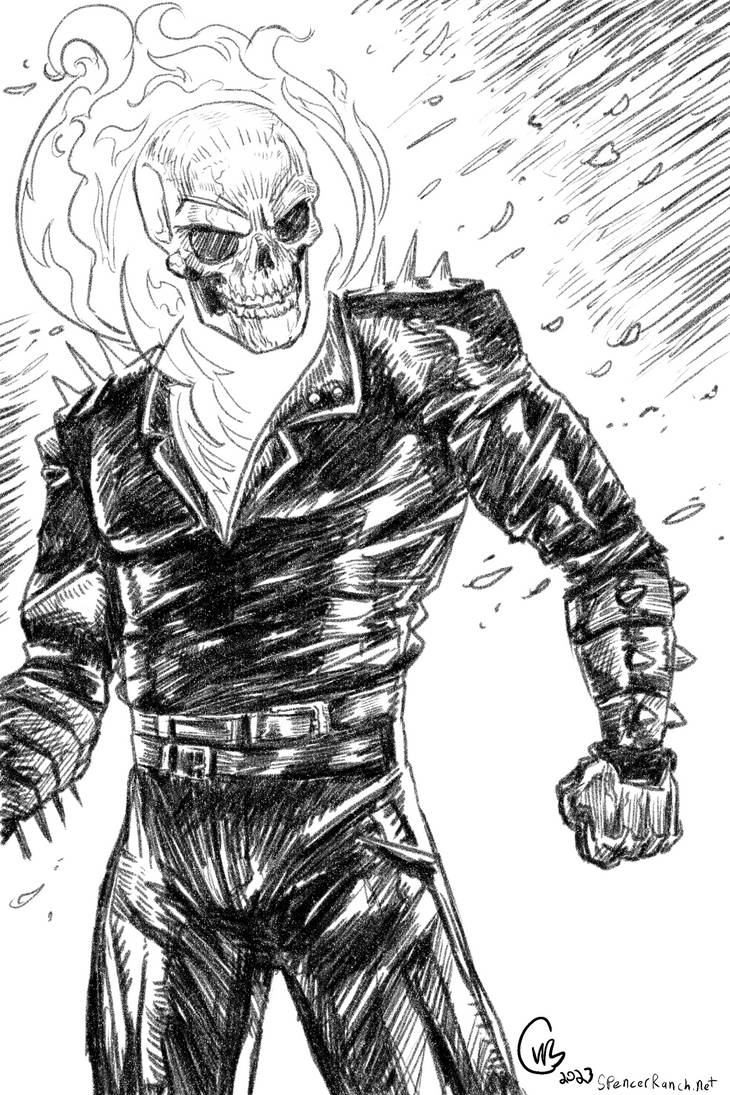 Monster Month Day 30 - Ghost Rider by KidGalactus on DeviantArt