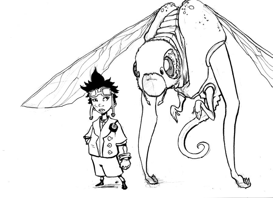 Bug ridin' girl by KidGalactus on DeviantArt