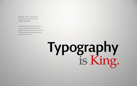 Typography is King