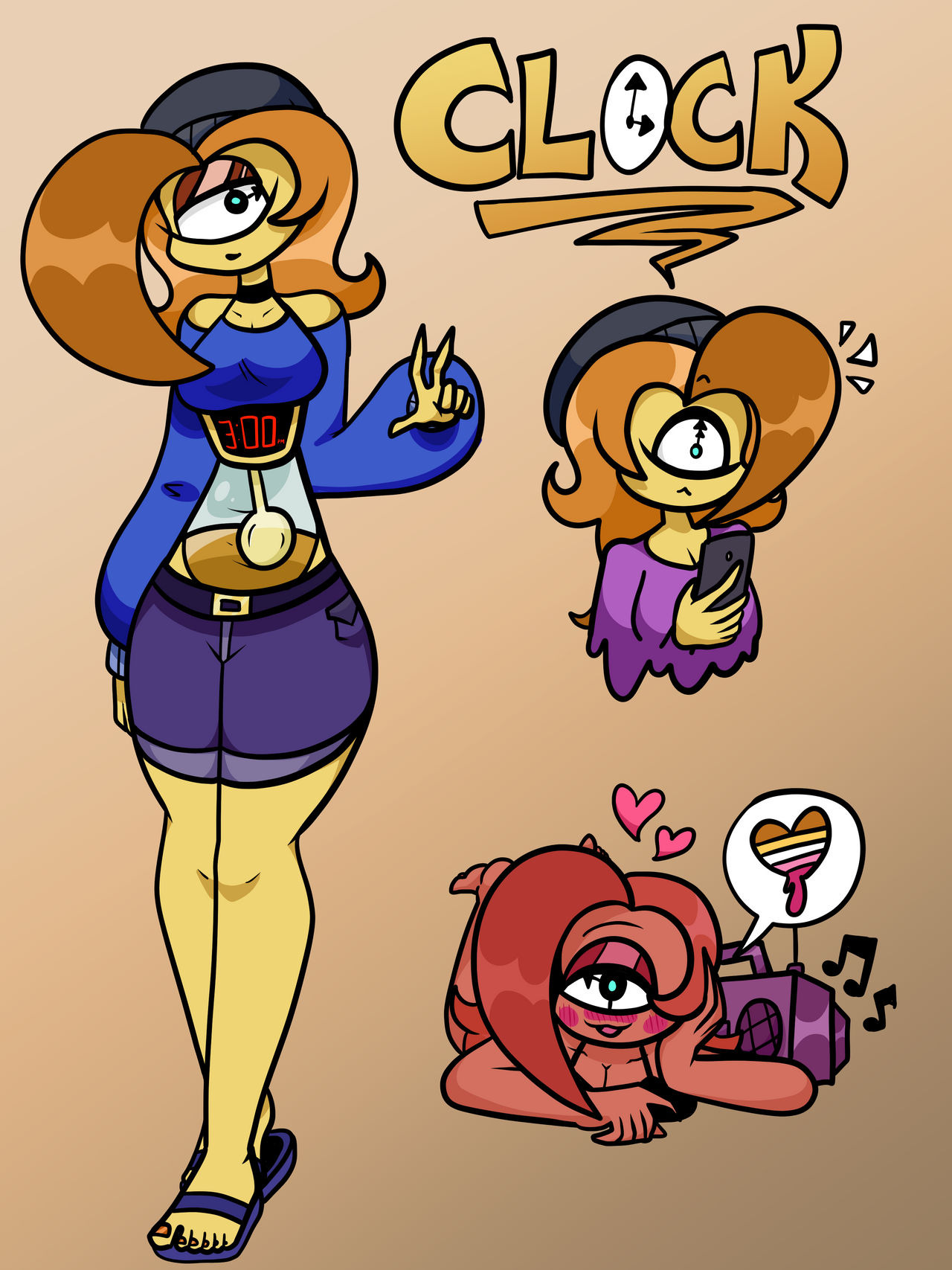 Random Clock Pfp Some Random Clock Woman by TeknoBat on DeviantArt
