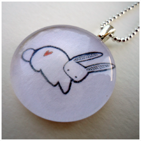 Minimalist Bunny Pendant