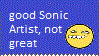 Good sonic artist stamp