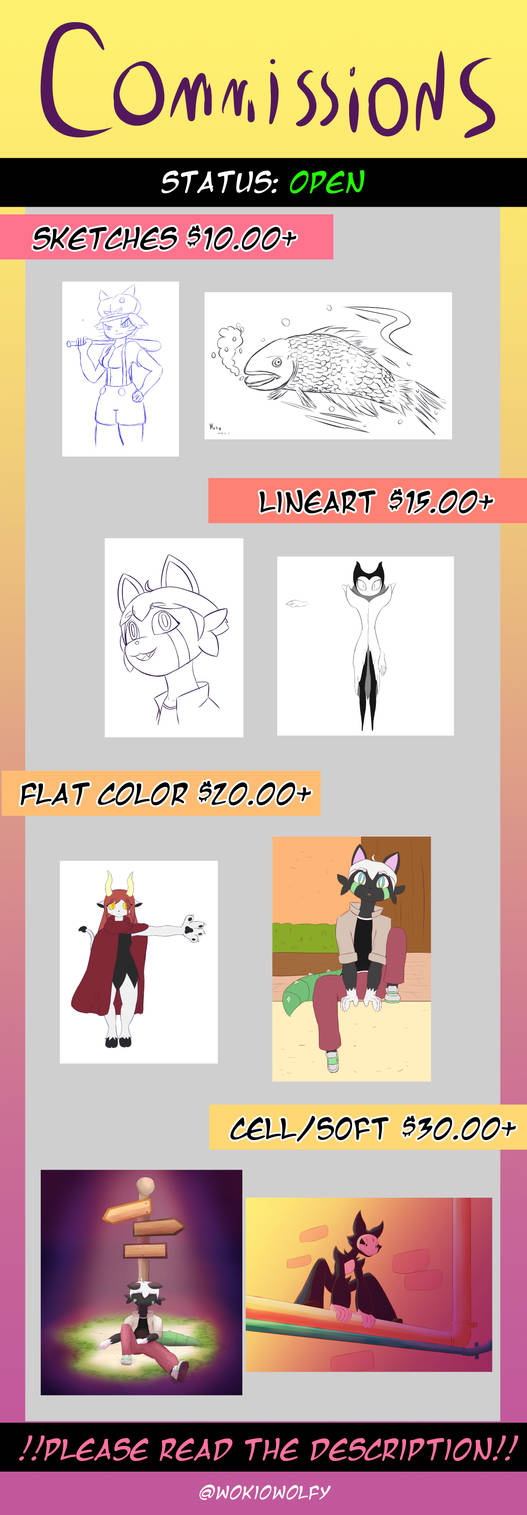 COMMISSIONS [OPEN! 1/4 SLOTS]