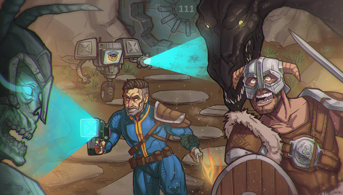 Skyrim - Fallout 4 crossover by Devolist on DeviantArt