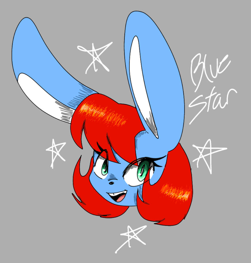 Reggy The Blue Rabbit blue rabbit by speedstART on DeviantArt