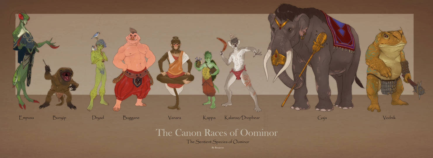 Mino Races Canon Fantasy Races of Oominor II by Roojoeus on DeviantArt