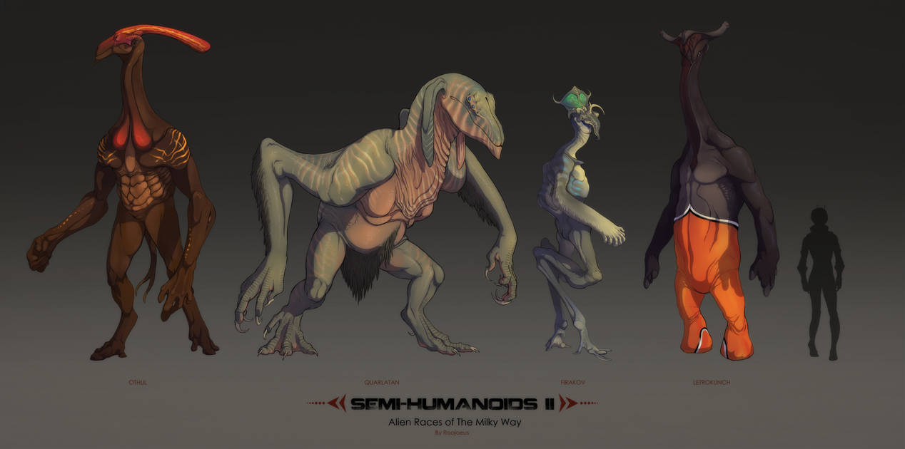 Female Alien Races Deviantart Alien Races - Semi-Humanoids VOL II by Roojoeus on DeviantArt