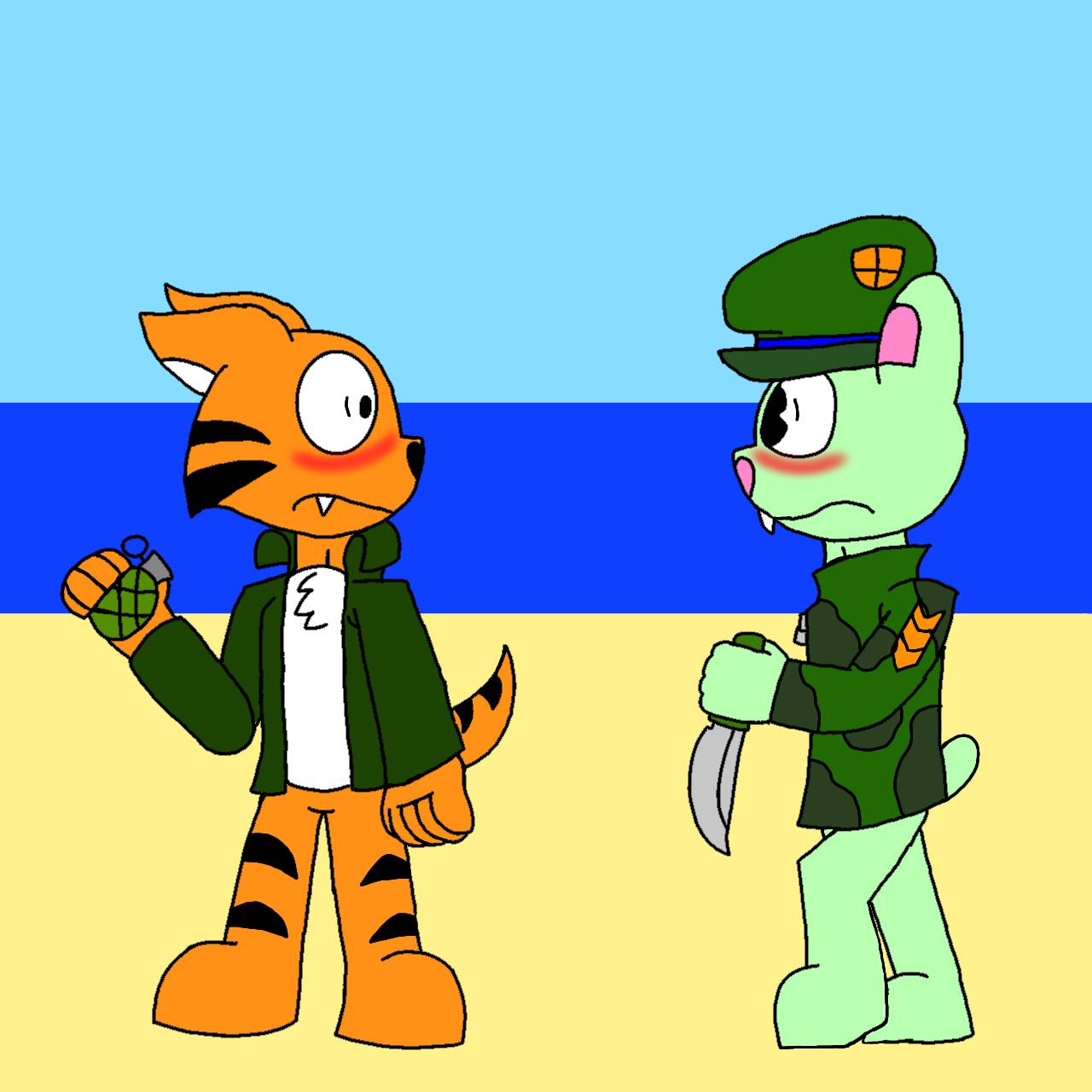 Flippy x Tyson by DerekTahki on DeviantArt