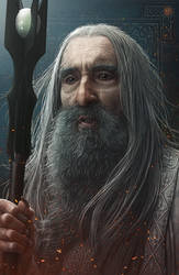 Hobbit Fanart  Saruman the White