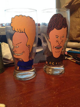 Beavis and Butt-head beer glasses