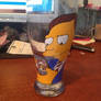 Hand Painted Simpsons Glass: Lionel Hutz