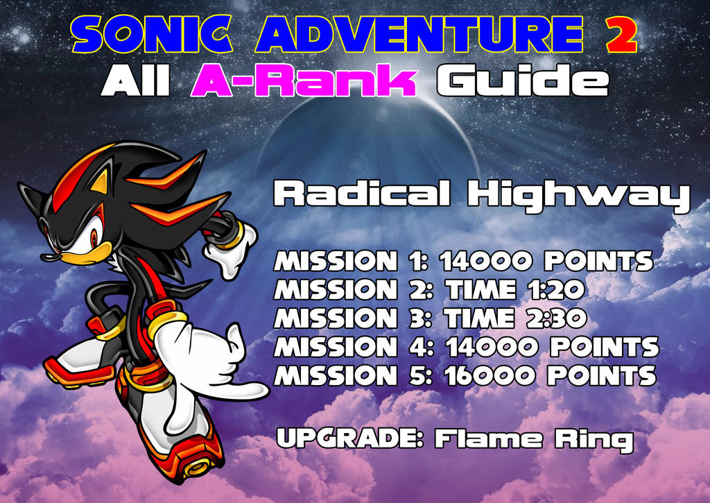 Sonic adventure 2 radical highway a ranking Sonic adventure 2 radical highway a ranking