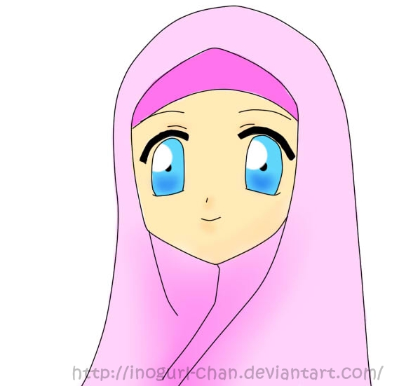 Muslimah Anime - coloured by InoGurL-cHaN on DeviantArt Muslimah Anime - coloured by InoGurL-cHaN on DeviantArt