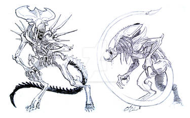 Alien sketch duo