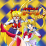 Sailor V and Super Sailor Moon