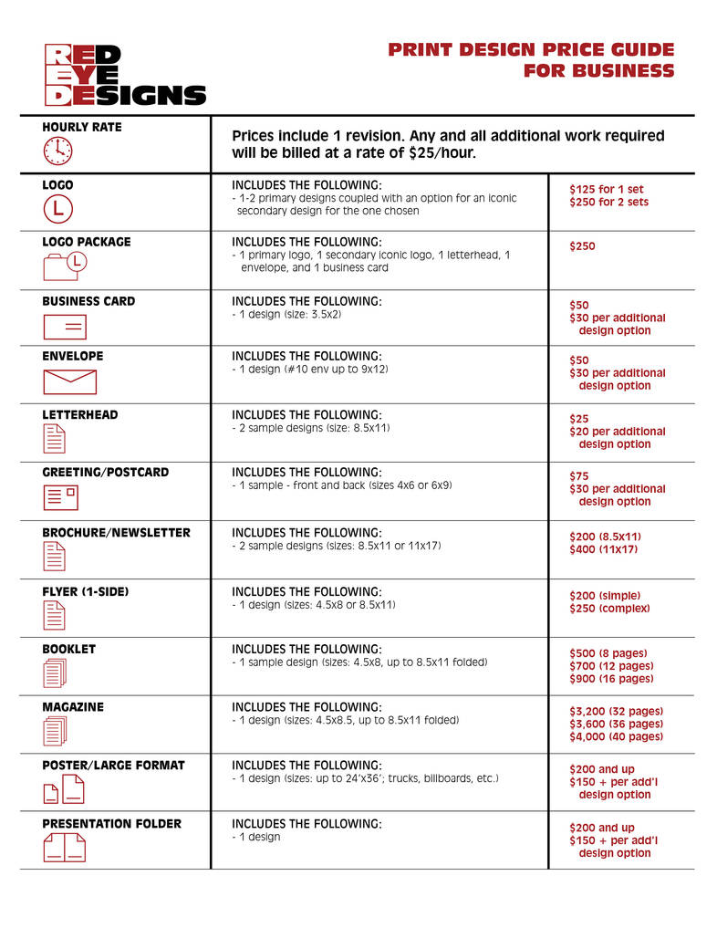 Print Price Guide For Business by Red-Eye-Designs on DeviantArt