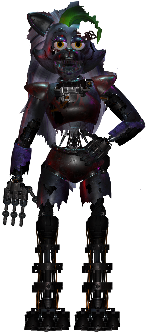 Toy Roxy Drawing Withered Roxy(Withered Foxy Style) by Tooflless on DeviantArt
