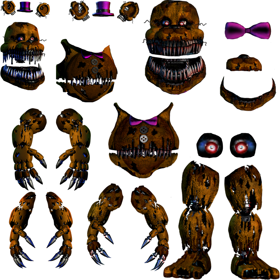 Nightmare Fredbear Resource Pack By Tooflless On DeviantArt
