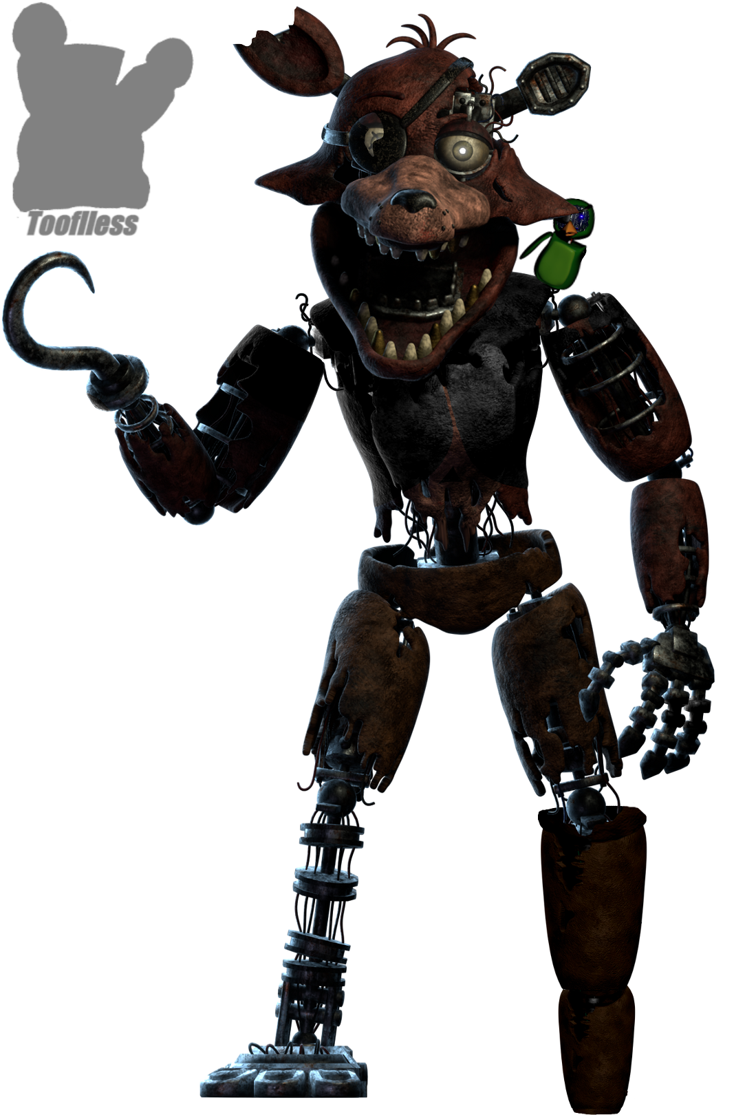 Withered Foxy, Fnaf World Characters and Fan Made