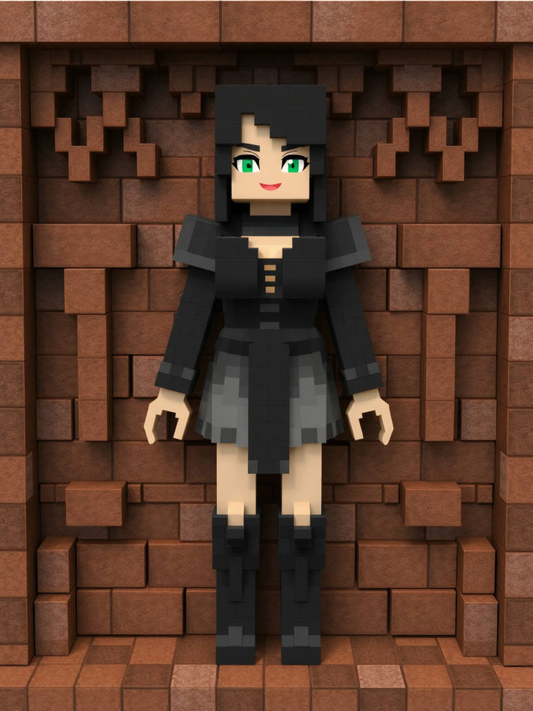 Female Made Of Minecraft Style (2) by alexgrobov on DeviantArt