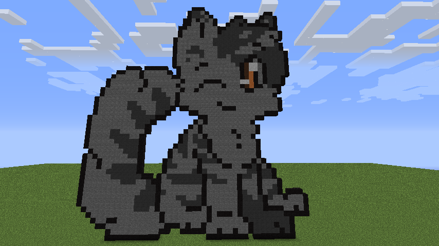 Giant Minecraft Pixel Art Bramblenose By Whitefang Darkforest On Deviantart