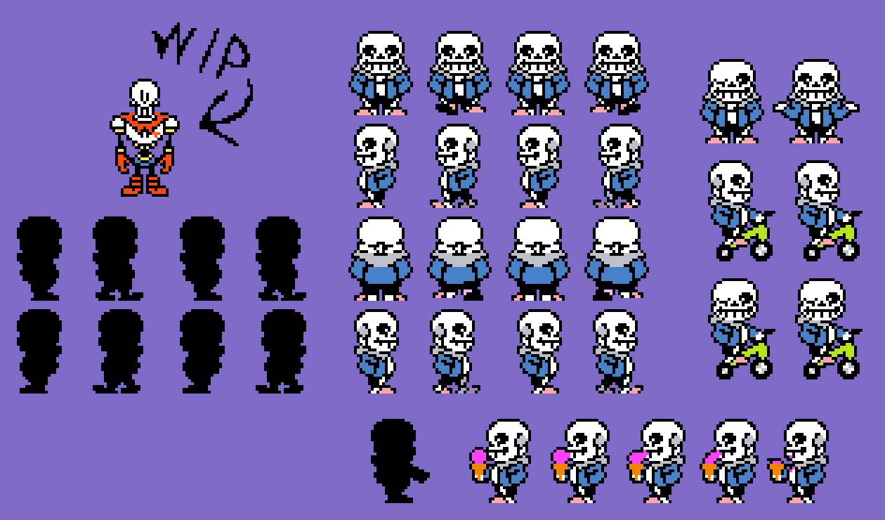 sans remake sprites (battle and overworld). by Little-BigGuy on DeviantArt