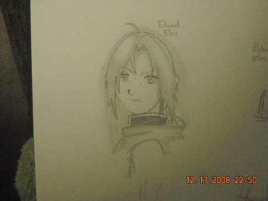 My drawing of Edward Elric