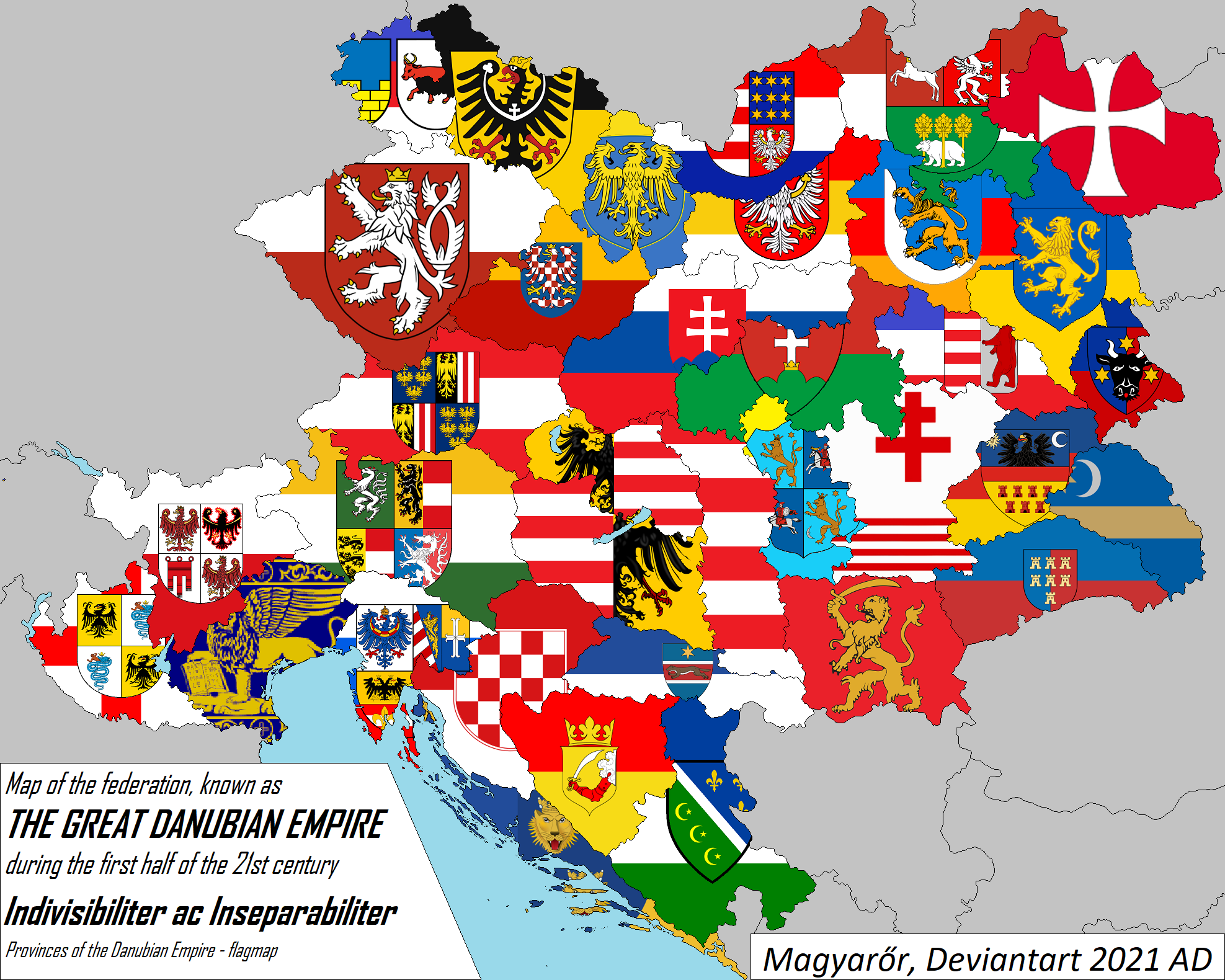 Provinces of the Danubian Empire - flagmap by Magyaror on DeviantArt