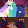 Celestia and Luna hates Smitty