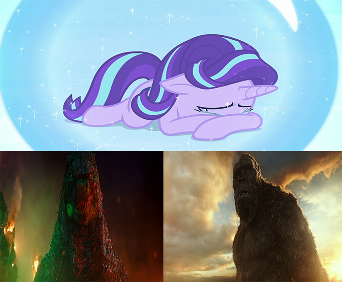 Godzilla and Kong feel bad for Starlight Glimmer