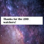 Thanks for the 200 watchers!
