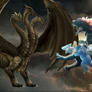 Godzilla, Kong and Shimu vs. Keizer Ghidorah